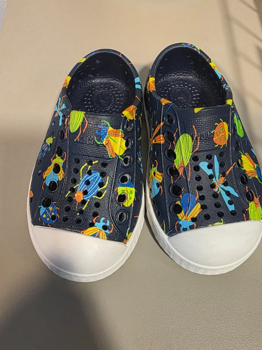 Native Shoes Kids Jefferson Print Toddler C4 Beetles and Insects NEW